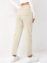 Slant Pocket Raw Cut Jeans